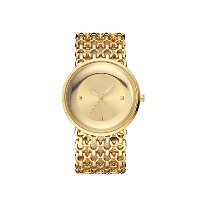 Luxury Round Bracelet Watch Fashionable Women's Wristwatch