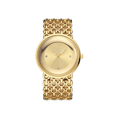 Luxury Round Bracelet Watch Fashionable Women's Wristwatch