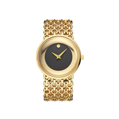 Luxury Round Bracelet Watch Fashionable Women's Wristwatch