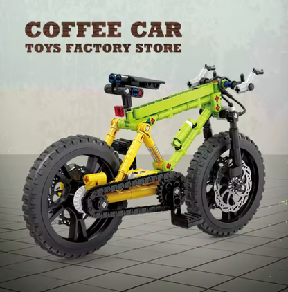 🌟🌟Cool Mountain Bike Building Block Set Creative Gift！