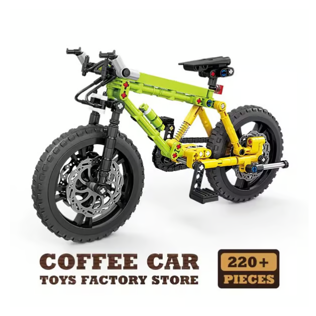 🌟🌟Cool Mountain Bike Building Block Set Creative Gift！