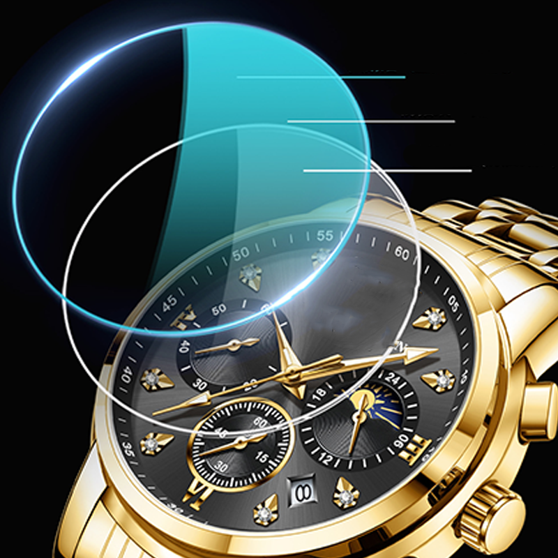 Men's Multifunction Chronograph Watch with Calendar