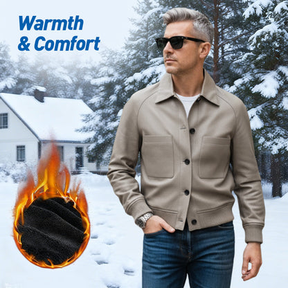 ⏰Black Friday Sale 50% OFF💥💥Men's Classic Faux Leather Jacket