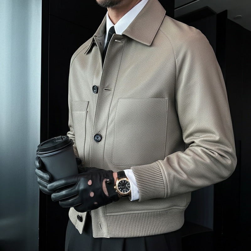 ⏰Black Friday Sale 50% OFF💥💥Men's Classic Faux Leather Jacket
