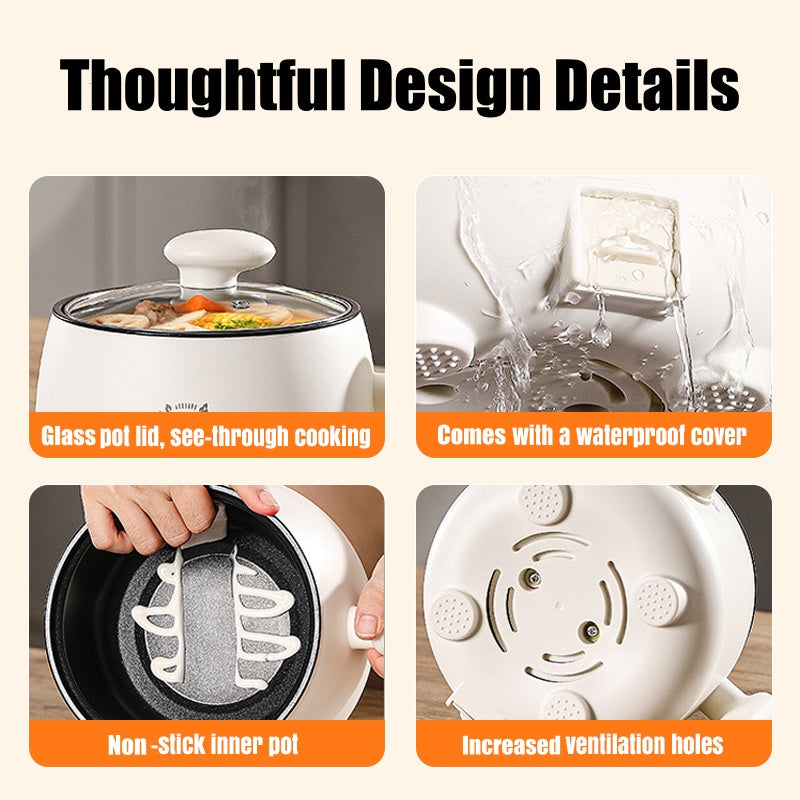 ✨🎅Last-Minute Christmas Offers 🎄⏰Portable Multifunctional Non-Stick Electric Pot