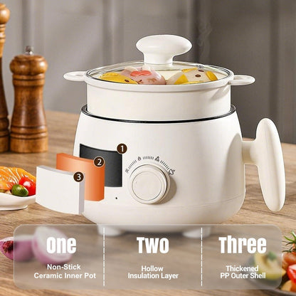 ✨🎅Last-Minute Christmas Offers 🎄⏰Portable Multifunctional Non-Stick Electric Pot