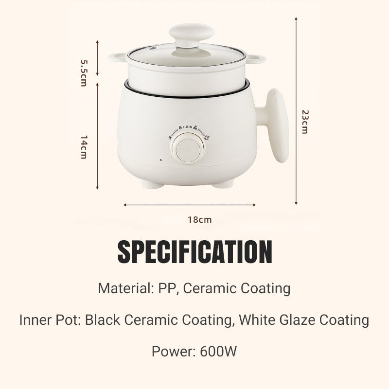 ✨🎅Last-Minute Christmas Offers 🎄⏰Portable Multifunctional Non-Stick Electric Pot