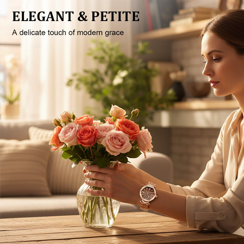 ✨🎅Last-Minute Christmas Offers 🎄⏰Elegant Iridescent Dial Waterproof Women's Quartz Watch