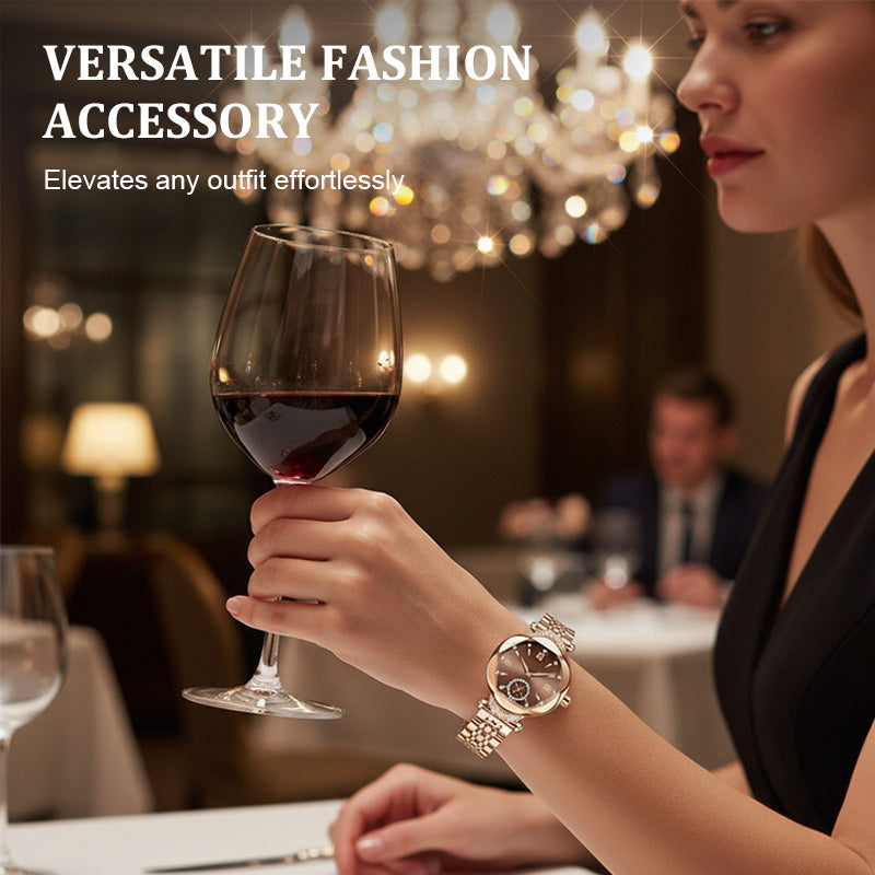 ✨🎅Last-Minute Christmas Offers 🎄⏰Elegant Iridescent Dial Waterproof Women's Quartz Watch