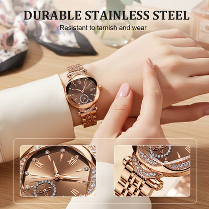 ✨🎅Last-Minute Christmas Offers 🎄⏰Elegant Iridescent Dial Waterproof Women's Quartz Watch