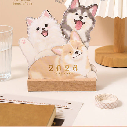 ⚡50% OFF😻3D Cats & Dogs Desk Calendar