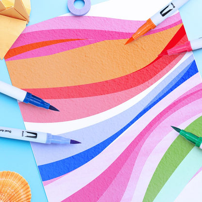 120 Colors Washable Dual-tip Painting Pens