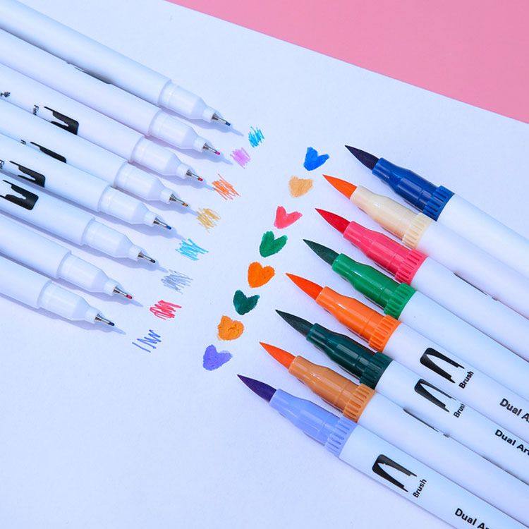 120 Colors Washable Dual-tip Painting Pens