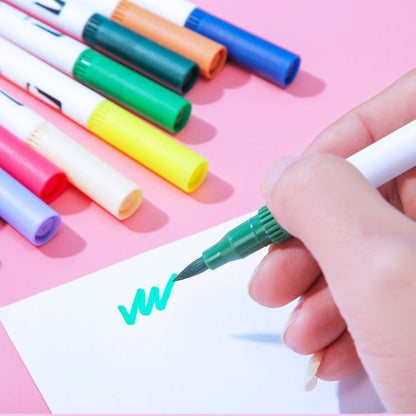 120 Colors Washable Dual-tip Painting Pens