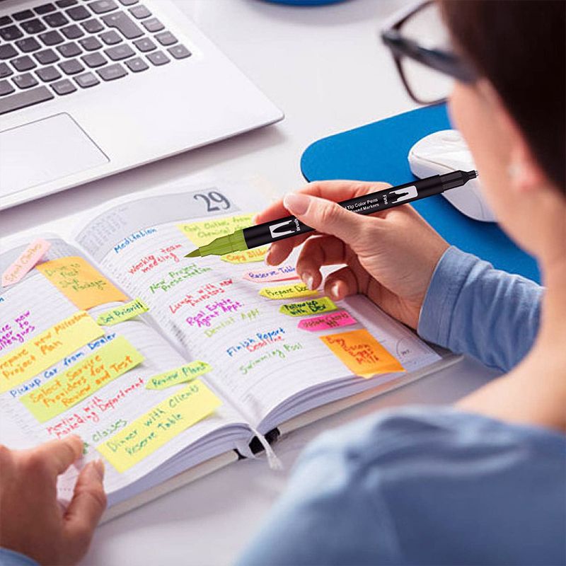 120 Colors Washable Dual-tip Painting Pens