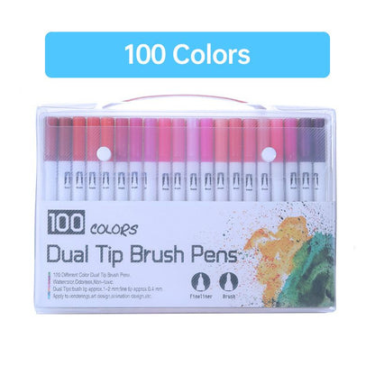 120 Colors Washable Dual-tip Painting Pens