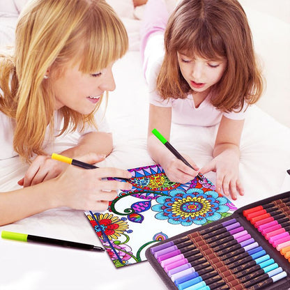 120 Colors Washable Dual-tip Painting Pens