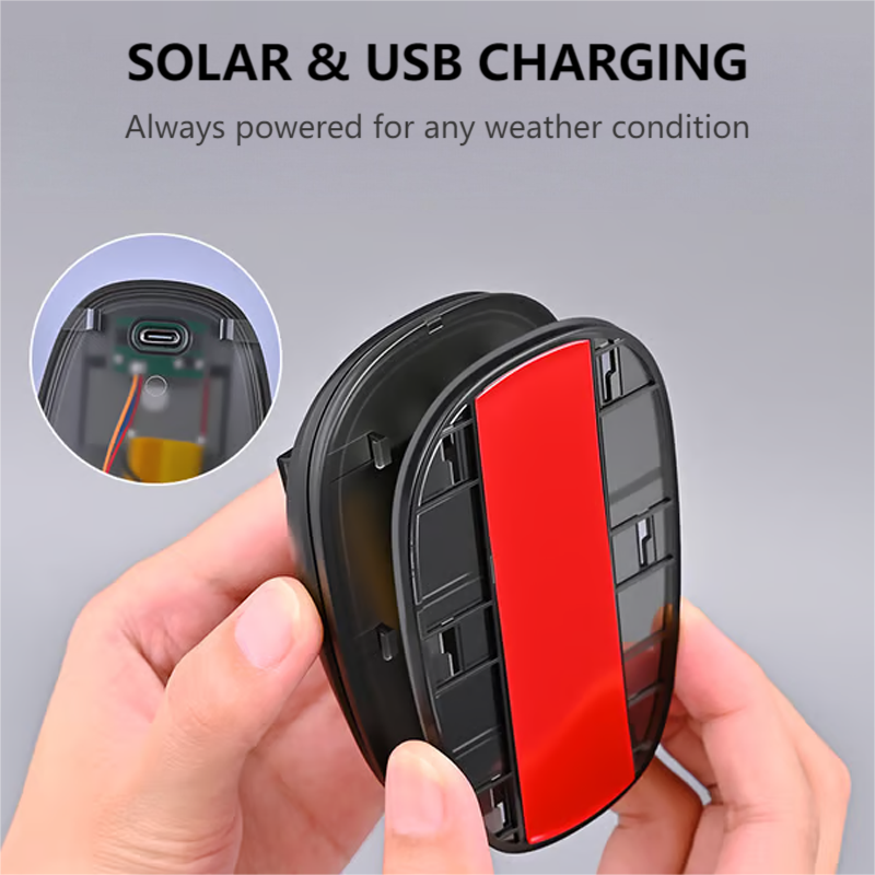 📢📢50 % OFF !!⏰Waterproof Solar Car Roof Light with Remote