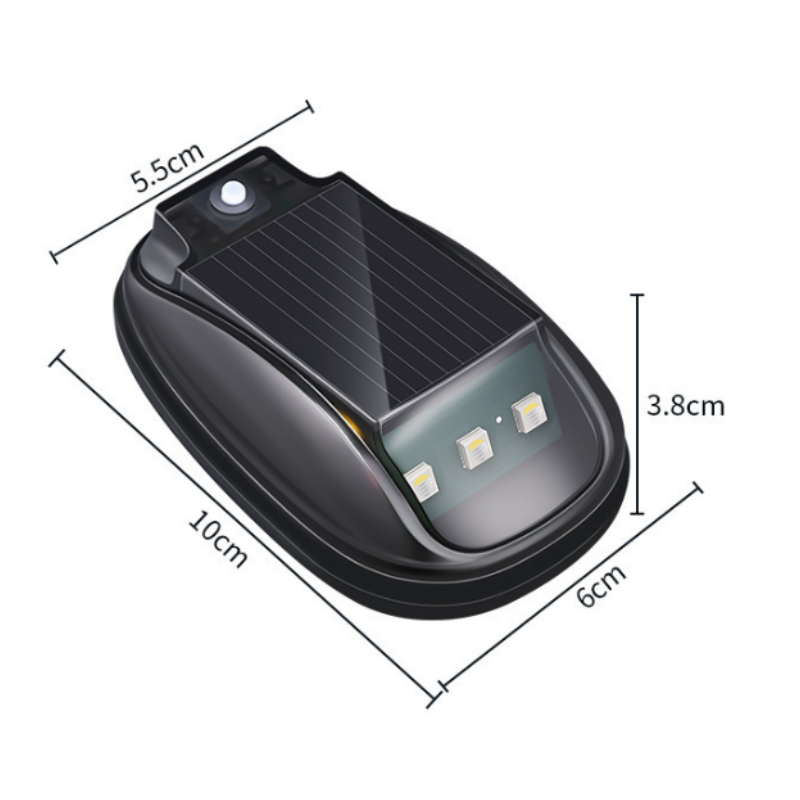 Waterproof Solar Car Roof Light with Remote