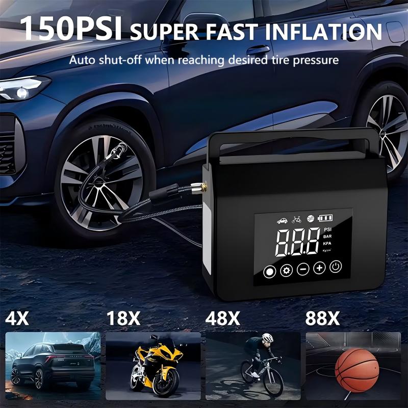 🔥50% OFF | 2-in-1 Car Starter & Air Compressor - Start Your Engine and Inflate Tires Anytime, Anywhere 🚗