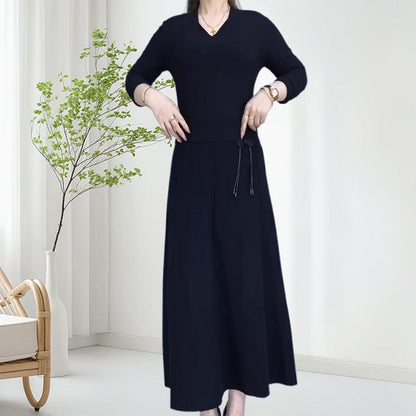 📢📢60 % OFF !!🎅Women’s Elastic High Waisted Thick Long Skirt
