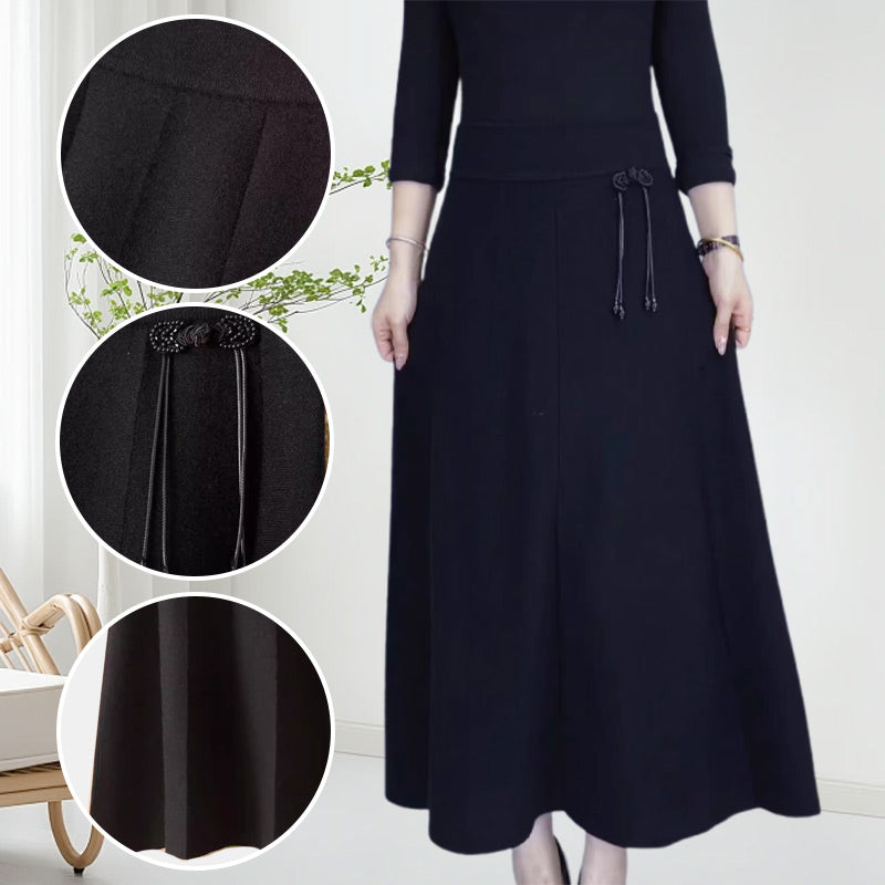 📢📢60 % OFF !!🎅Women’s Elastic High Waisted Thick Long Skirt