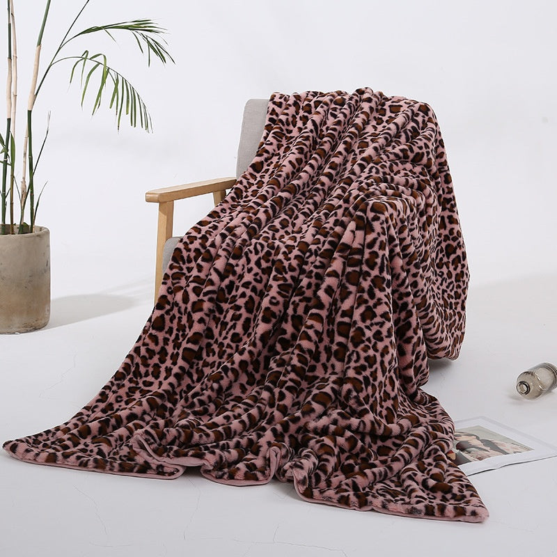 🛋️Home Comfort Pick｜Plush Leopard Print Throw Blanket - New Year 50% Off