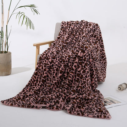 🛋️Home Comfort Pick｜Plush Leopard Print Throw Blanket - New Year 50% Off