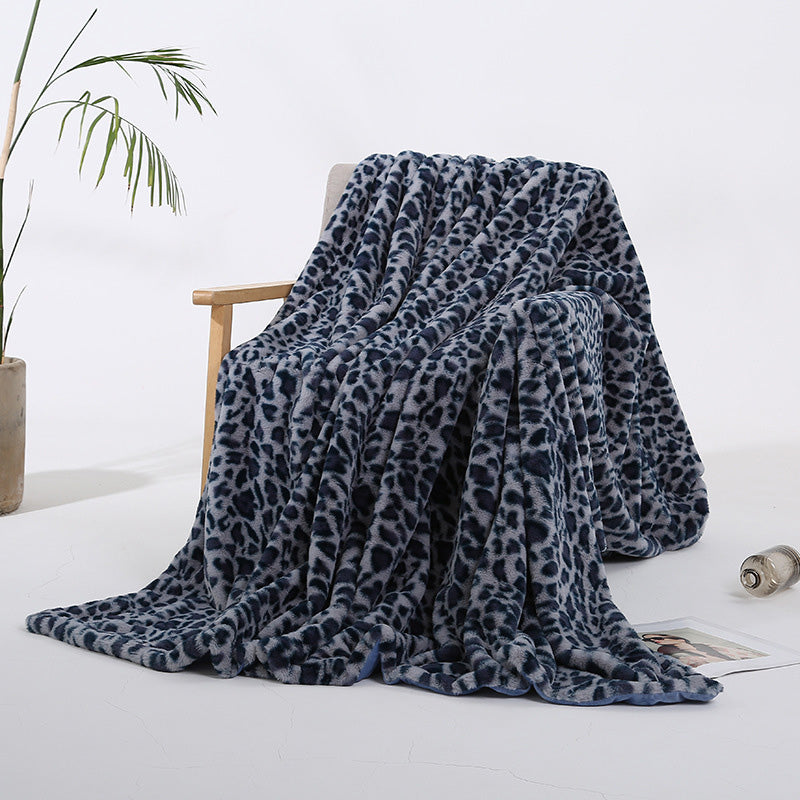 🛋️Home Comfort Pick｜Plush Leopard Print Throw Blanket - New Year 50% Off