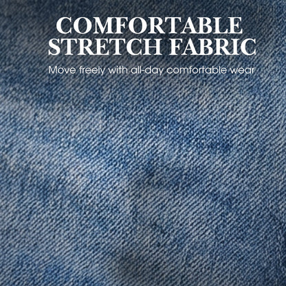 📢📢50%  OFF !!⏰Women's High-Waist Straight-Leg Stretch Jeans