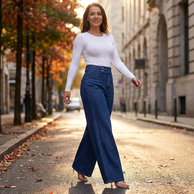 🥂ANNIVERSARY SALE – 50% OFF STOREWIDE🎁Women's High-Waist Wide-Leg Jeans