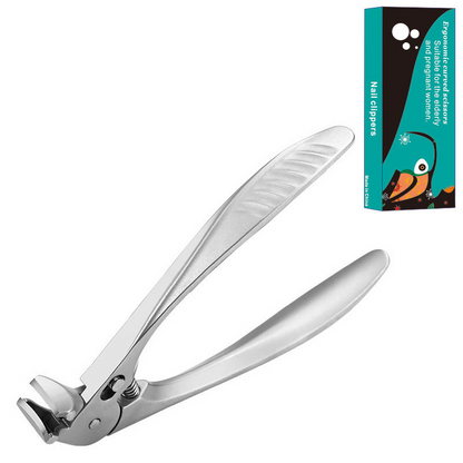 Stainless Steel Ingrown Toenail & Nail Clipper – Wide Jaw, Portable & Strong ✂️🦶✨