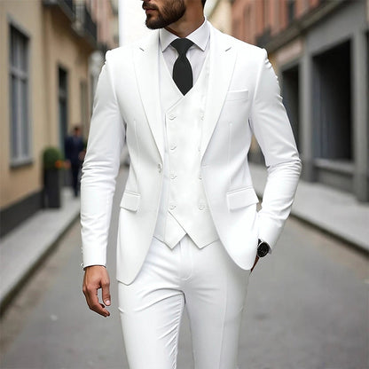📢📢60%  OFF !! ⏰Men's Slim-Fit 3-Piece Suit Set🕴️