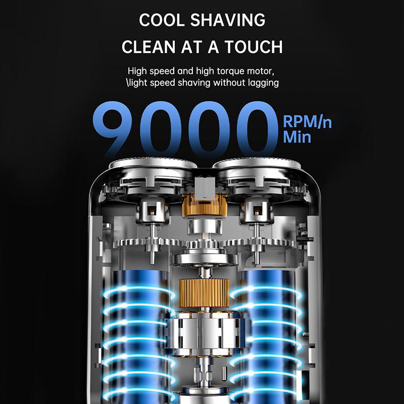 ⚡🪒 50% OFF! Portable Electric Shaver – AI Beard Sensor, Magnetic Head, 60min Battery & LED Display