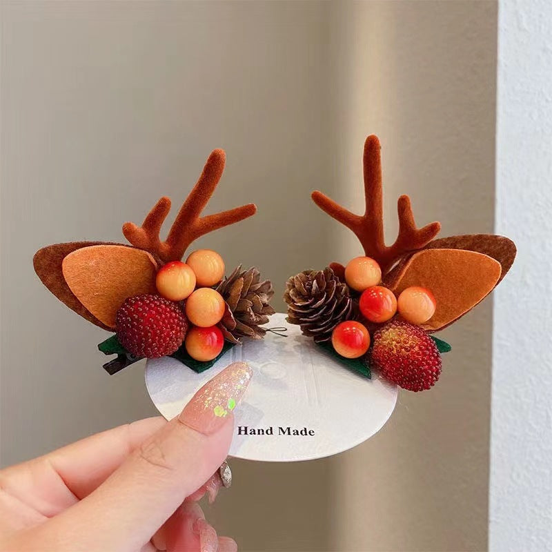 Christmas Hot Sale-Reindeer Antlers Xmas Hair Clip