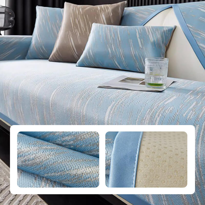 Ice Silk Sofa Cushion Summer Non-slip Ice Mat Sofa Cover