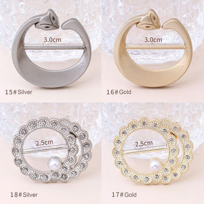 Classic All-match Pearl Rhinestone Buckles