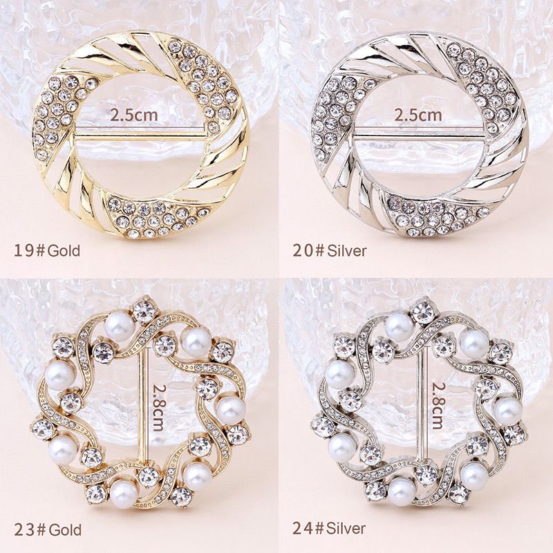 Classic All-match Pearl Rhinestone Buckles