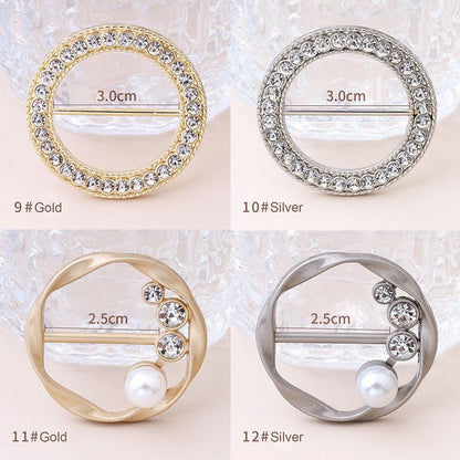 Classic All-match Pearl Rhinestone Buckles