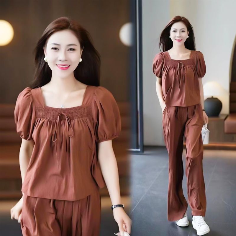 Summer Casual Temperament Wide-leg Suit