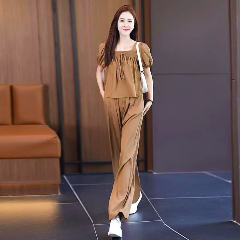 Summer Casual Temperament Wide-leg Suit