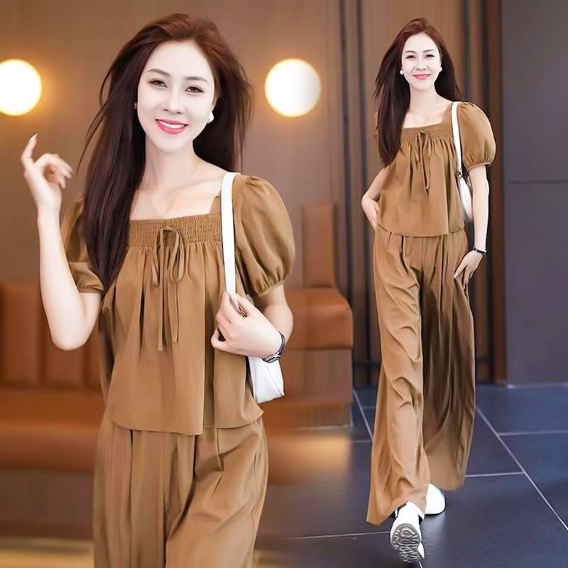 Summer Casual Temperament Wide-leg Suit