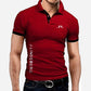 Men’s Summer Casual Lapel Short-sleeve T-shirt