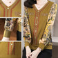 Stylish V-neck Rhinestone-embellished Top For Autumn