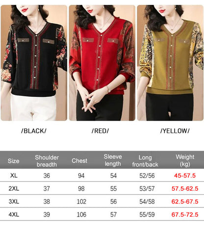 Stylish V-neck Rhinestone-embellished Top For Autumn