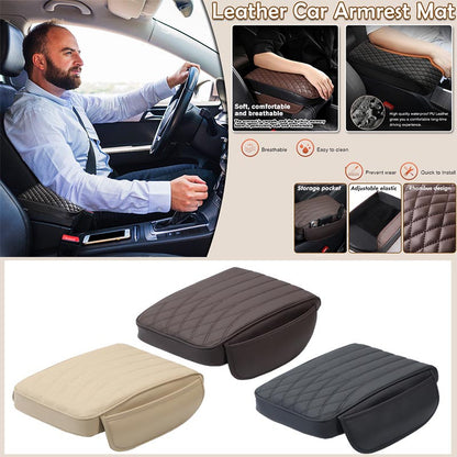 Universal Leather Car Armrest Mat