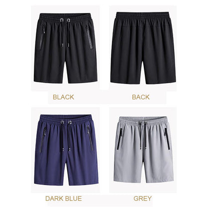 【BUY 1 GET 1 FREE】Men's Plus Size Ice Silk Stretch Shorts