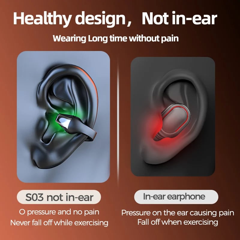 Wireless Ear Clip Bone Conduction Headphones(special price)