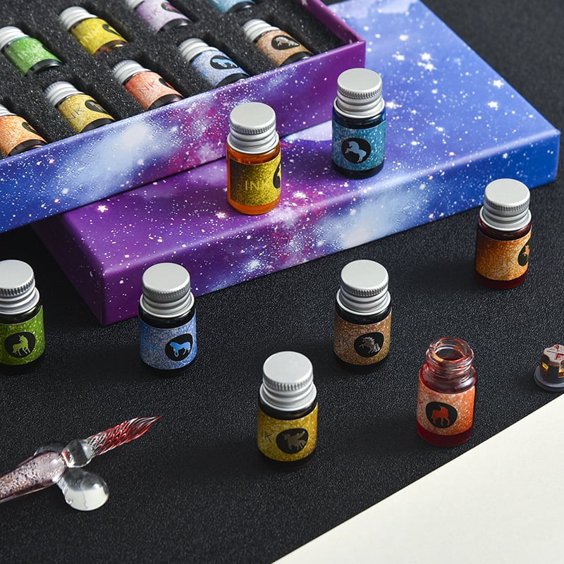 2023 Calligraphy Glass Dip Pen Ink Set（50% OFF）