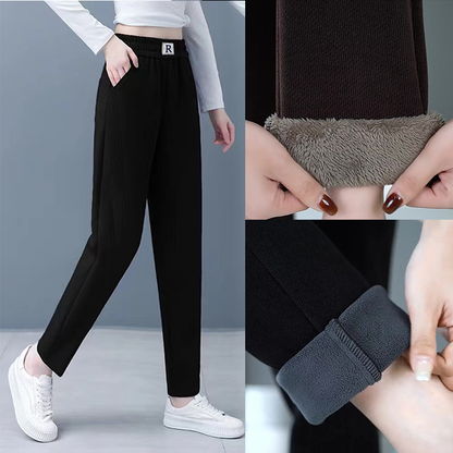 Women's Fleece And Thickened Harem Pants（50% OFF）